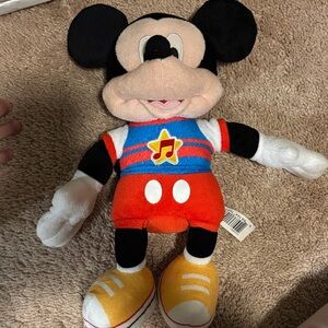 Disney Mickey Mouse Musical Plush - Red, Blue, Yellow